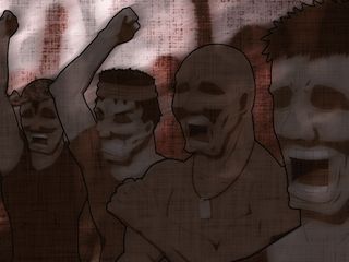 熱狂する観客